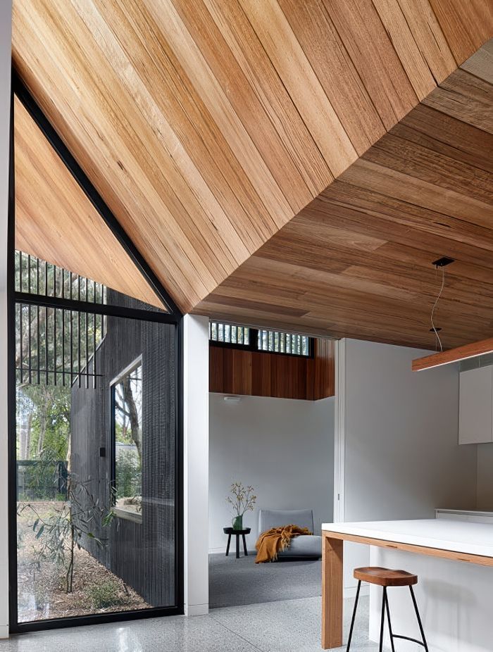 At Bellbird House the Teen Retreat can open or close to the kitchen at the heart of the home