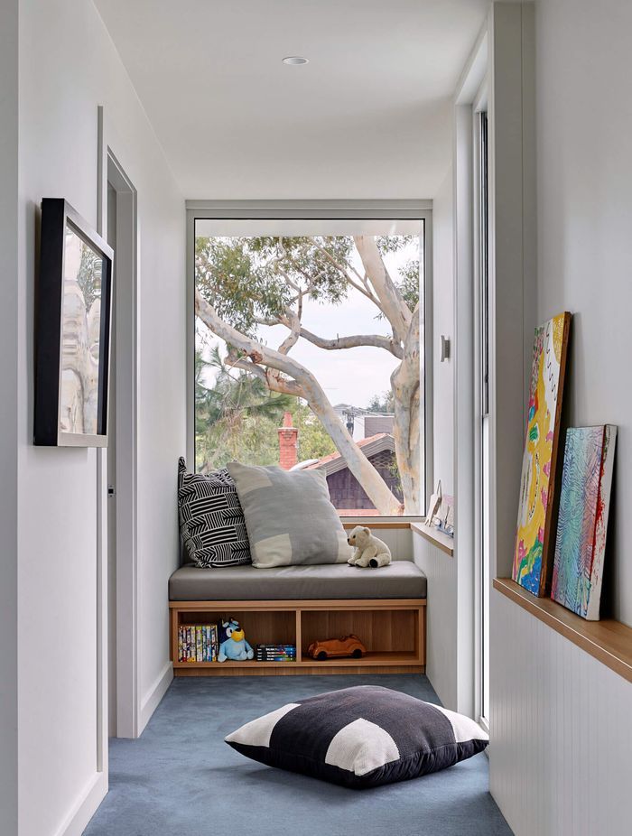 The kids reading nook at the Long Garden House