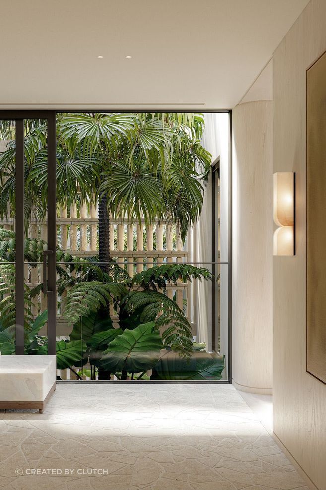 AVRA's fluid curves, natural materials and soft, tonal palette carry Bondi’s influence throughout.