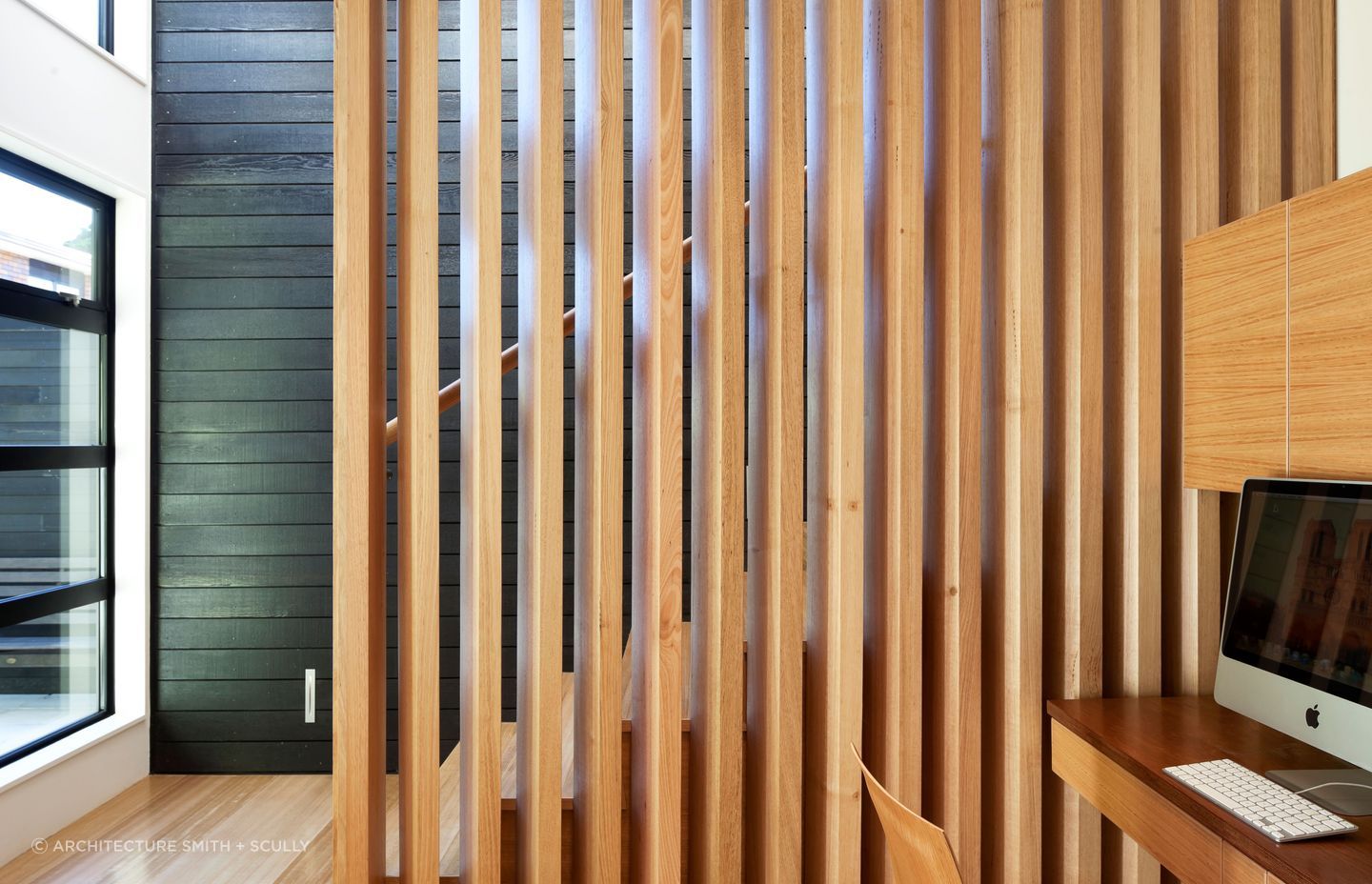 Prolific use of timber cladding and panelling add much warmth and the designer touch.