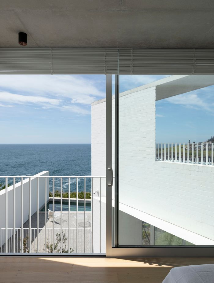 A Juliet balcony in the master bedroom allows air to flow through the upper floor.