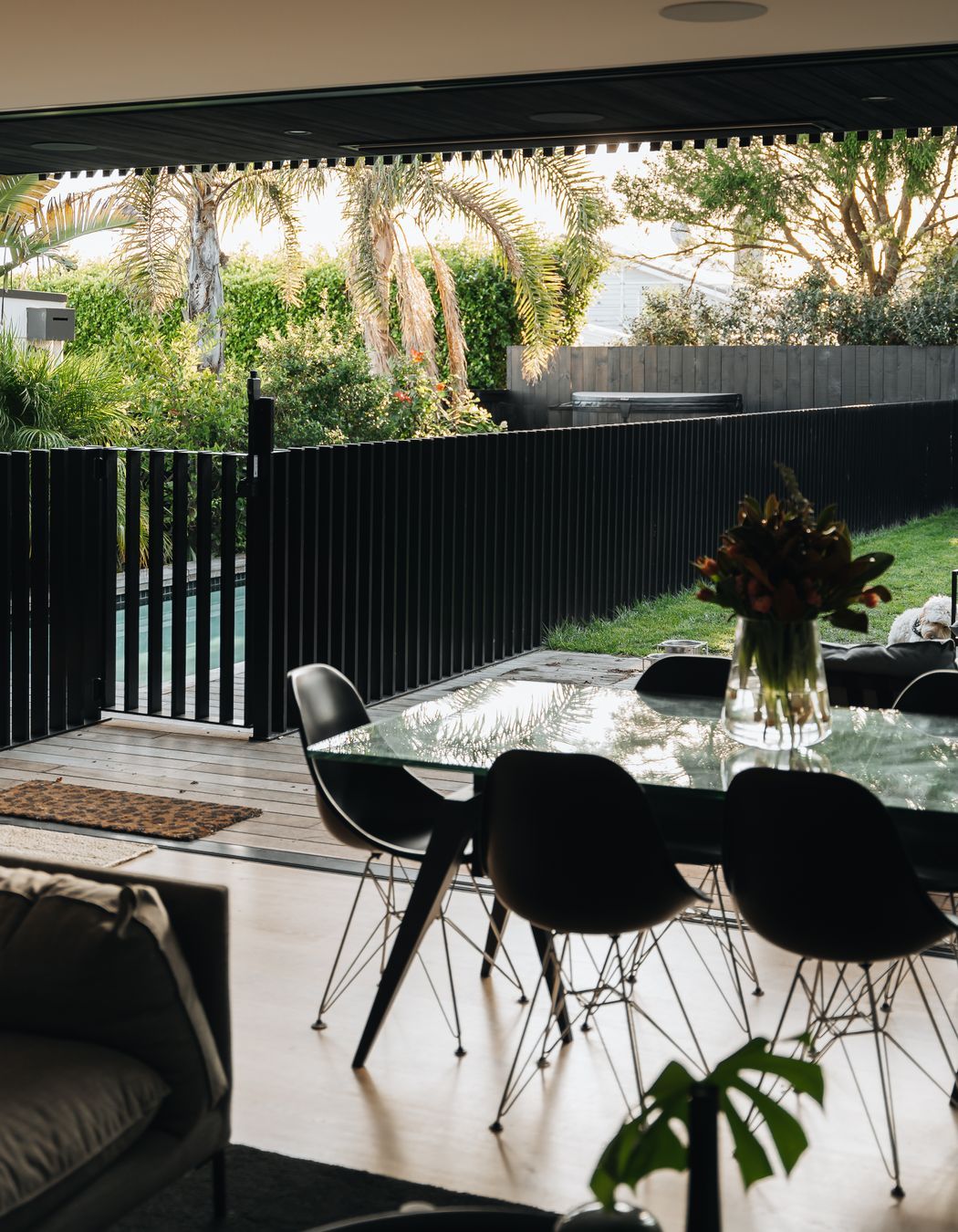 The new layout provides uninterrupted indoor-outdoor connection.