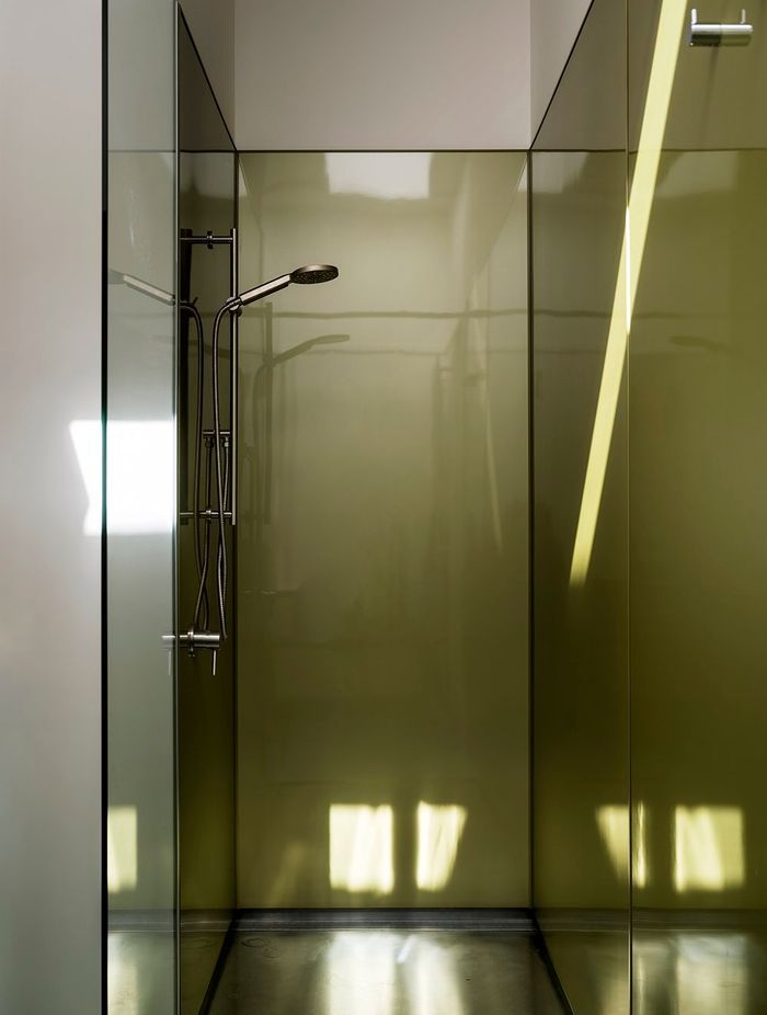 The interior design is understated and considered.