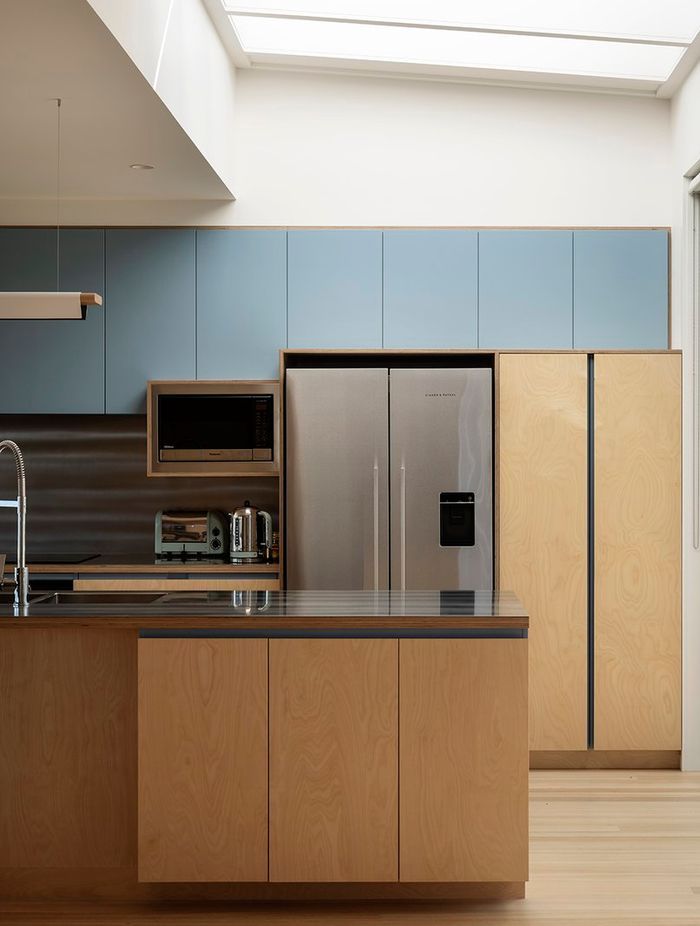 The light-filled residence has a calming, joyful spatial experience.