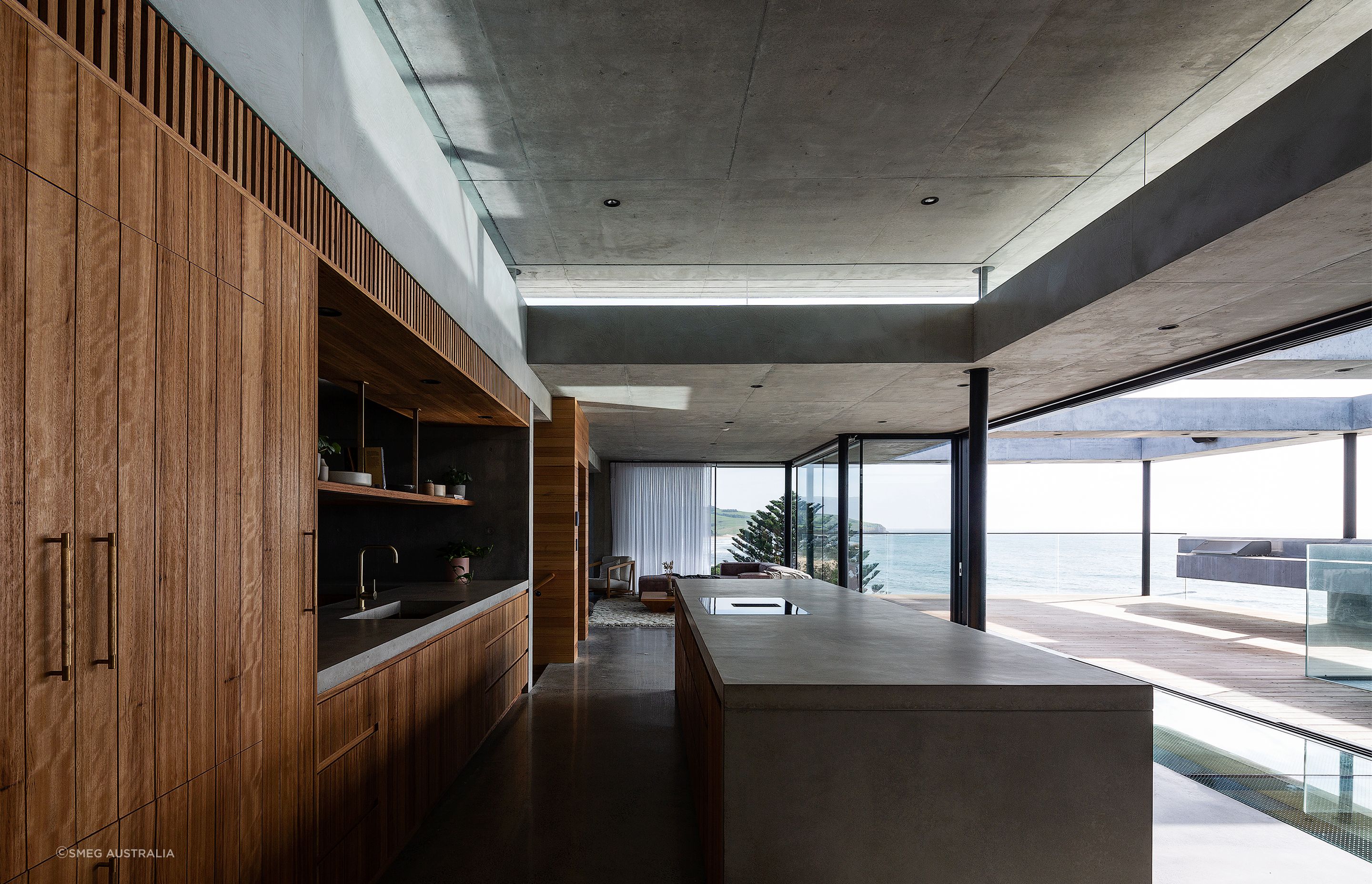Nothing beats a kitchen with a view and there are few better than those at the Bunker House, Gerringong, NSW - Photography: Simon Whitbread, Michael Boyle