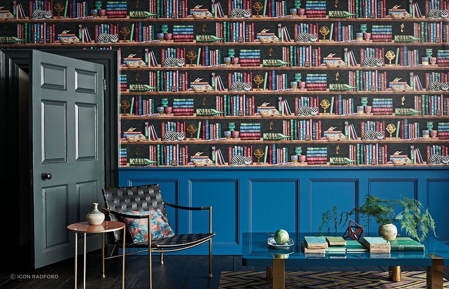 This Fornasetti Senza Tempo Wallpaper by Cole and Son is where elegance and irony are perfectly combined in timeless fashion.