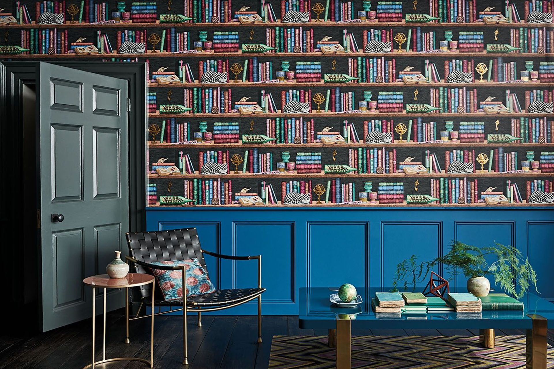 This Fornasetti Senza Tempo Wallpaper by Cole and Son is where elegance and irony are perfectly combined in timeless fashion.