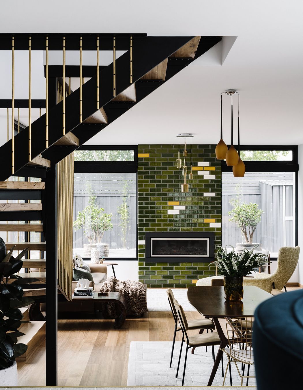 The Stylesmiths assisted with the interior styling. Furniture placement was particularly important to create opportunities for conversation between friends and family.