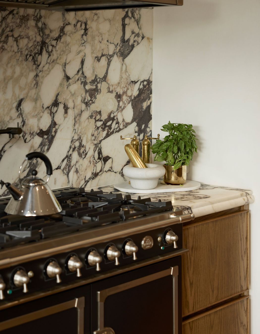 Kett's pieces blend seamlessly with the old world charm of Merlo's home.