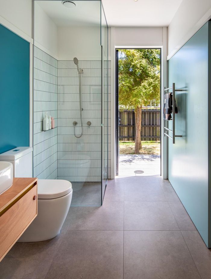 “The house has a relationship to the beach. There are a lot of decks, there's an outdoor shower and you can walk straight into the bathroom from the outside.”