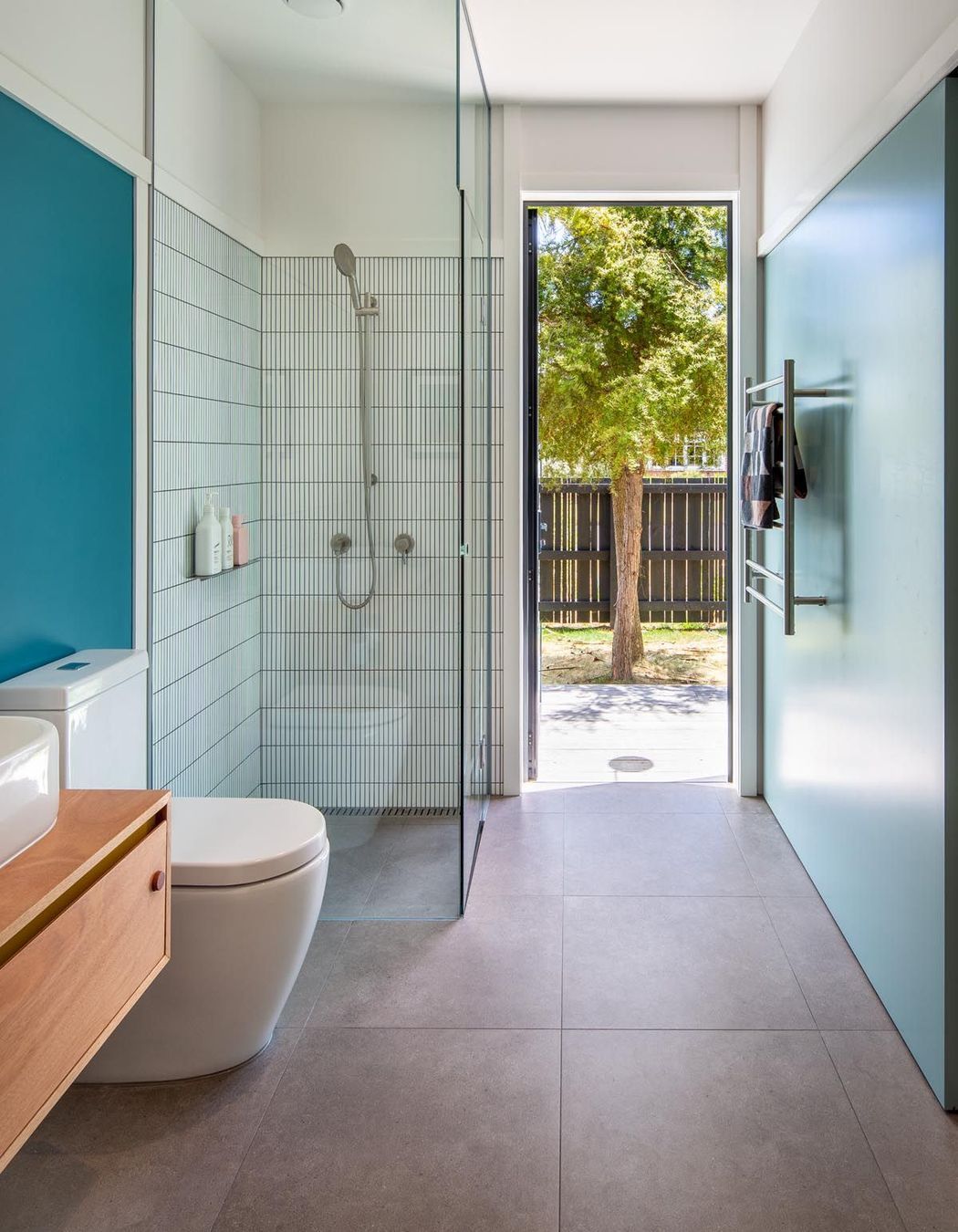 “The house has a relationship to the beach. There are a lot of decks, there's an outdoor shower and you can walk straight into the bathroom from the outside.”