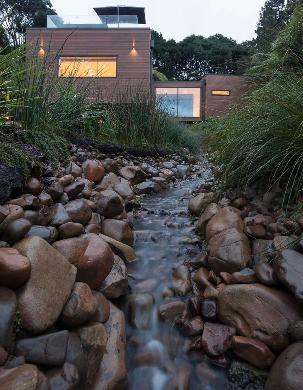 The stream was restored with 30 tonnes of hand-placed rock.