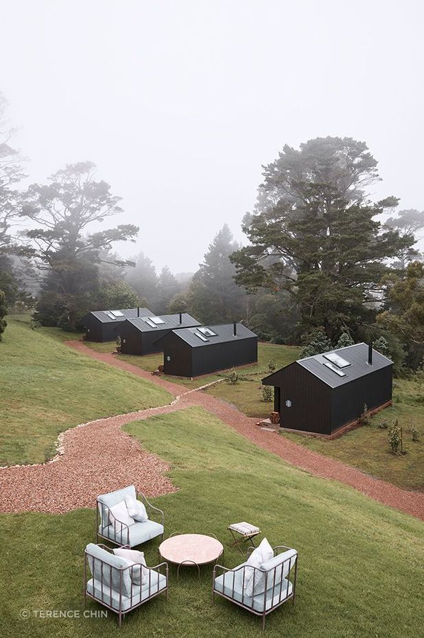 The cabins at Osborn House, Bundanoon.