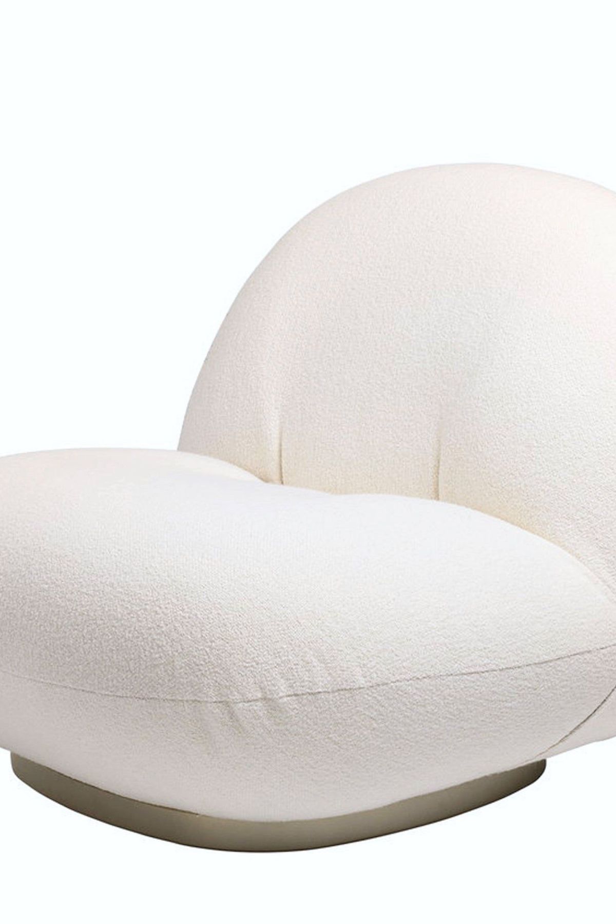 Luxury occasional boucle accent swivel chair in Paris by Ivory &amp; Deene