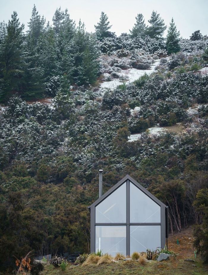 The residence is spread over two levels.