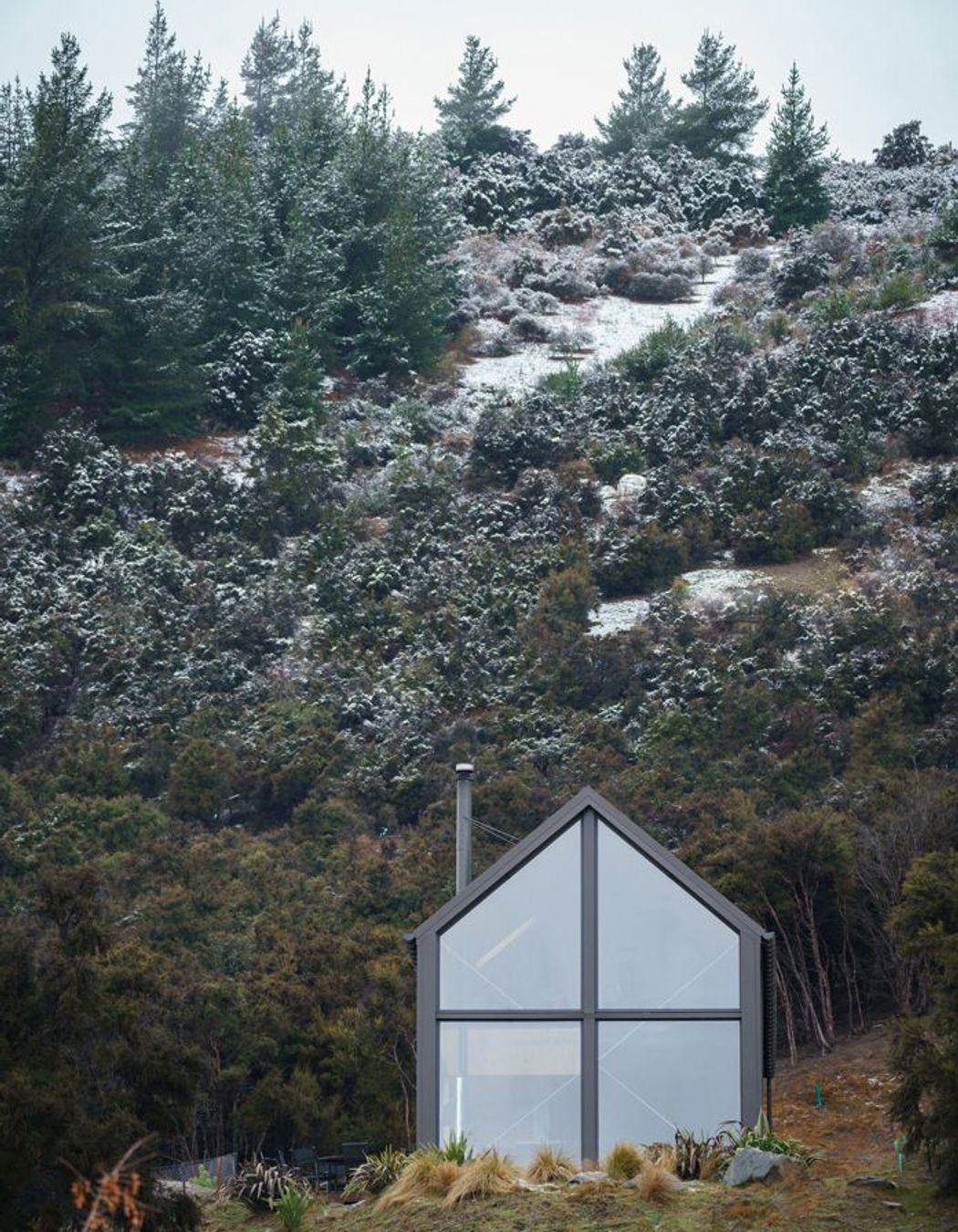 The residence is spread over two levels.