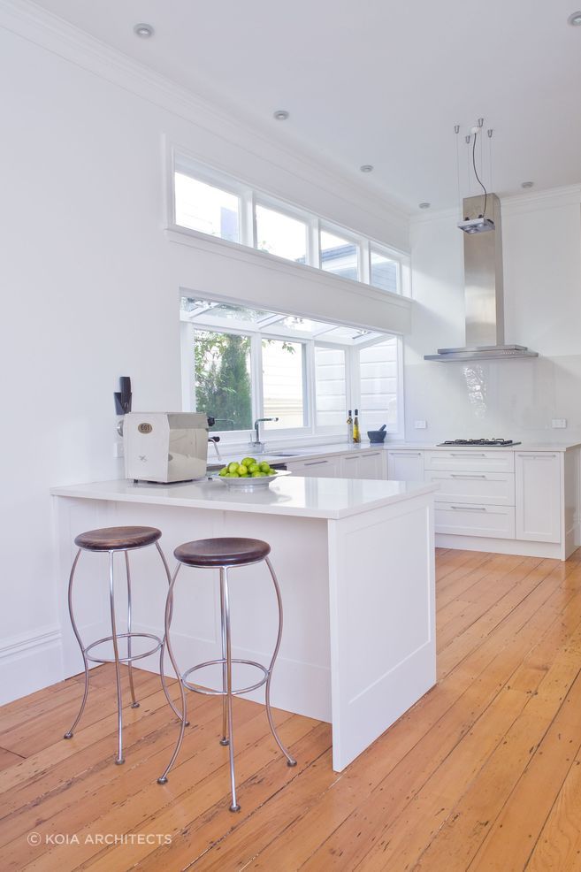 Modernised interiors create a contemporary feel to the historic home.