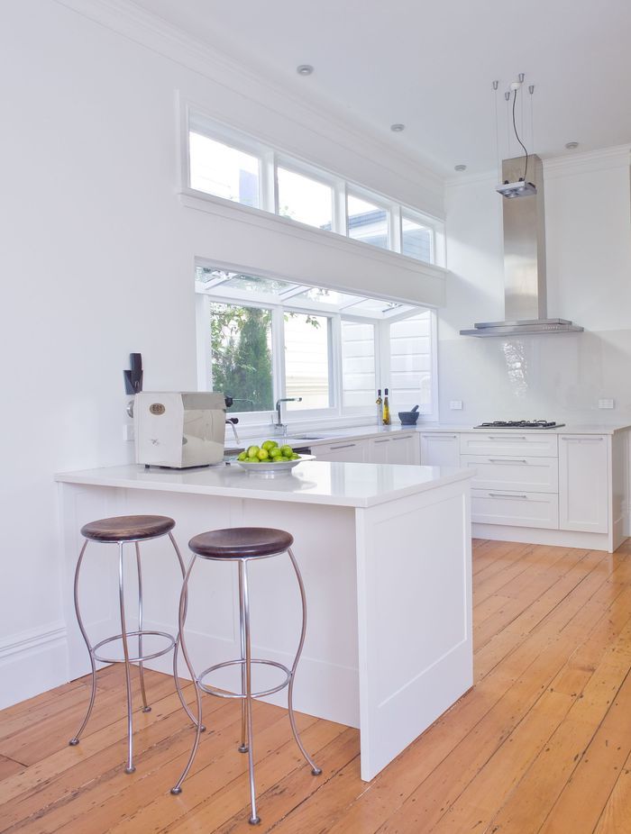 Modernised interiors create a contemporary feel to the historic home.