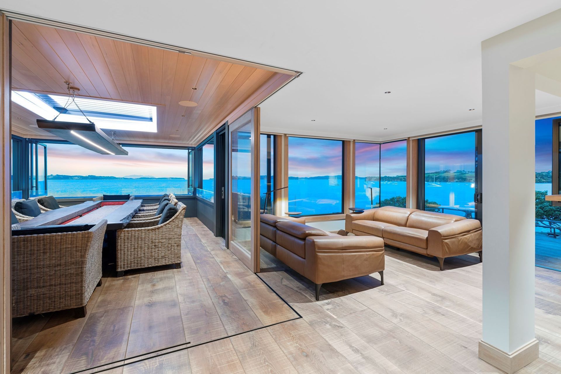 The home's design allows one and all to appreciate its exquisite coastal views. | Photography: Bev Snyder
