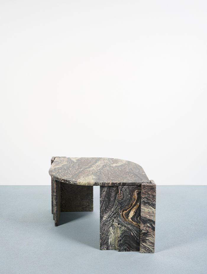 Low marble side table by Soda Objects
