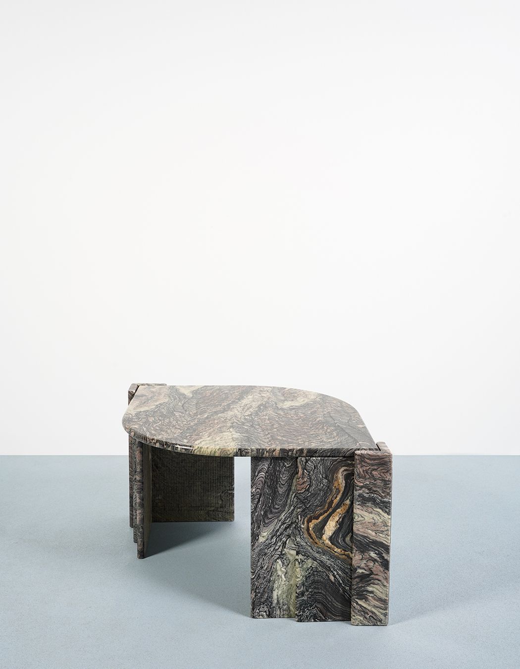 Low marble side table by Soda Objects