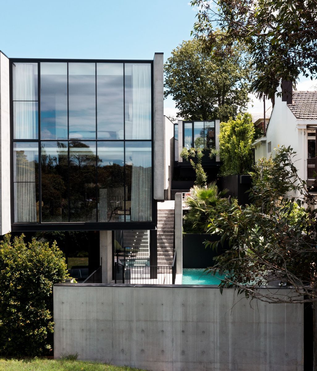 A formidable three-storey concrete home designed for togetherness