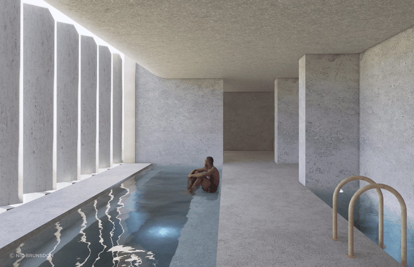 Onsen relaxation room.