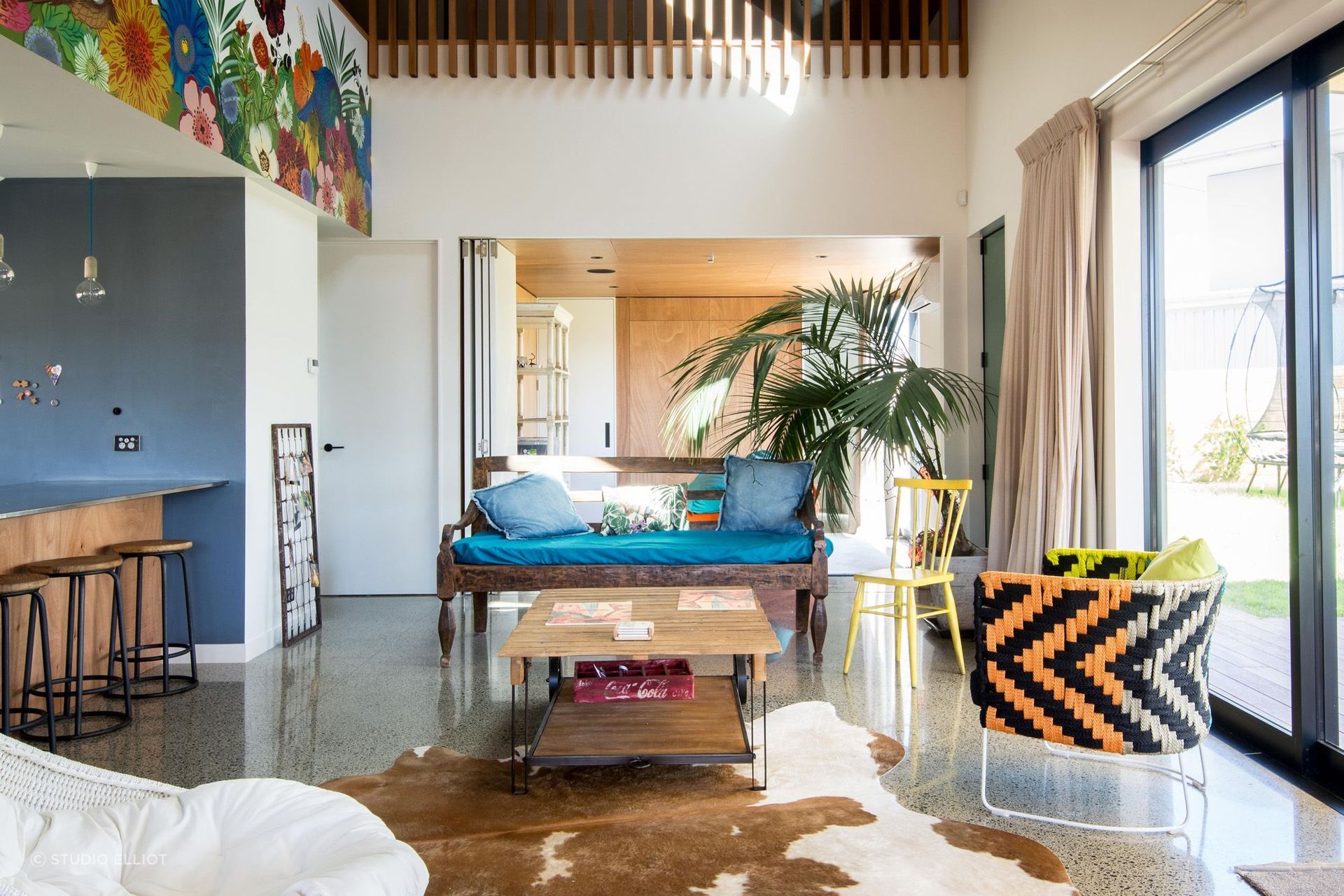 Some eye-popping inclusions in this Patiki Place home by Green Room Studio.