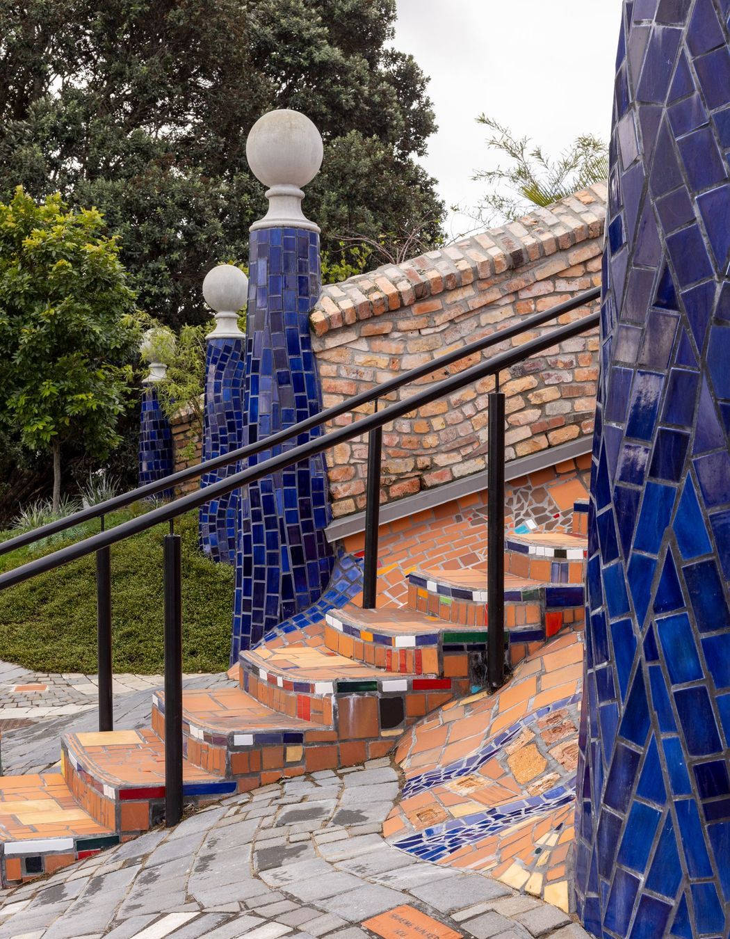 There is a forestation on the roof. “The plants inhabit the building just as we inhabit the building. So it's all a process of returning the space or sharing the space with nature.”