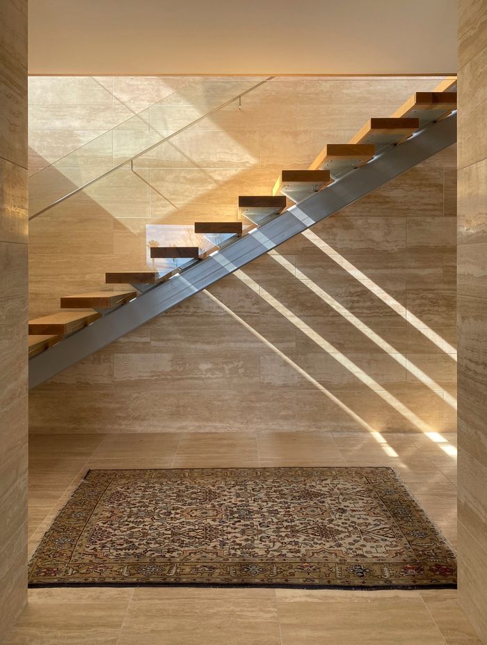 The flow of natural light creates a dance of light and shadow.