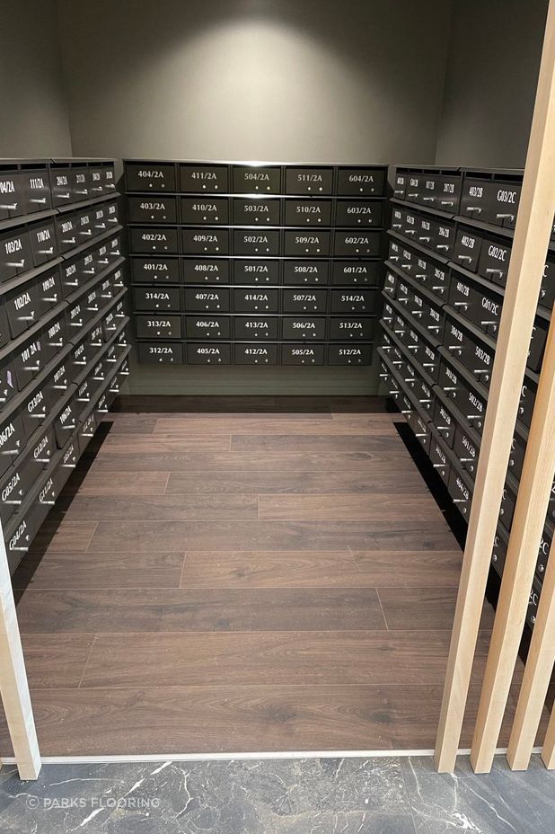 KronoSwiss flooring boasts a water and liquid-repellant composition, which is ideal for apartment buildings considering the variety of people and activities that will take place day-to-day.