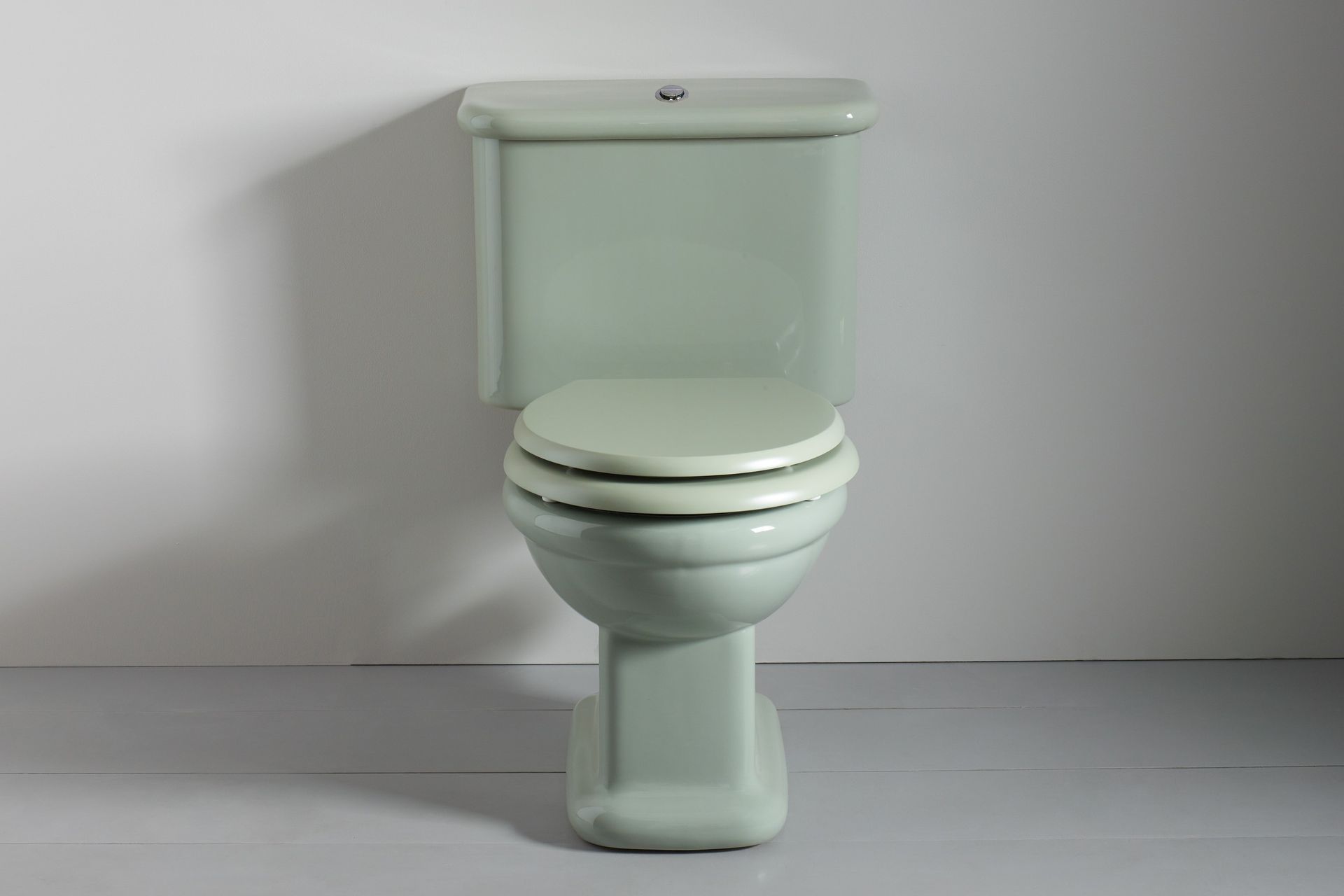 A classic with a colourful twist - the Rockwell Toilet With Close Coupled Cistern Pan