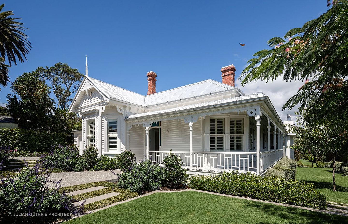 Amazingly revitalised from a gutted shell — the villa on Salisbury Street.