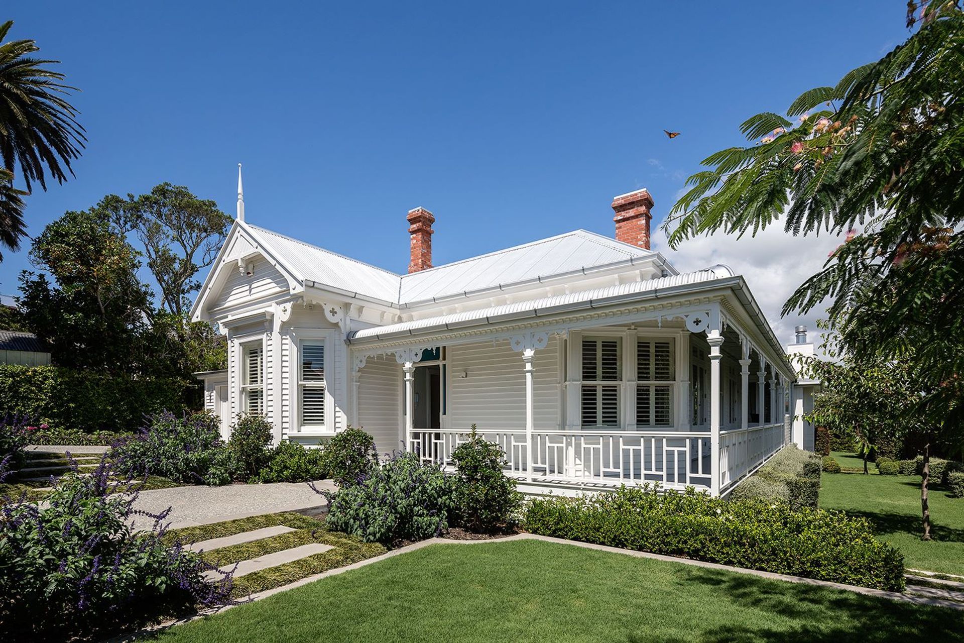 Amazingly revitalised from a gutted shell — the villa on Salisbury Street.