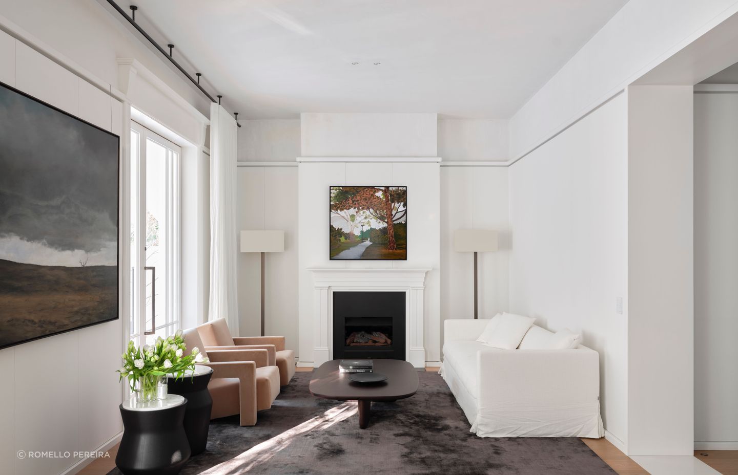 A formal lounge within the original footprint is given a new lease on life.