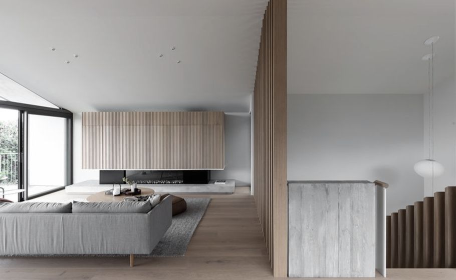 A muted family home designed to foster a sense of tranquillity and calm