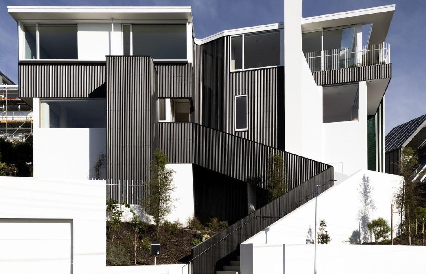 These modern duplex apartments in Wellington are positioned to make the best use of the sun - just one of many passive house principles adopted in the design. Photography: David Straight
