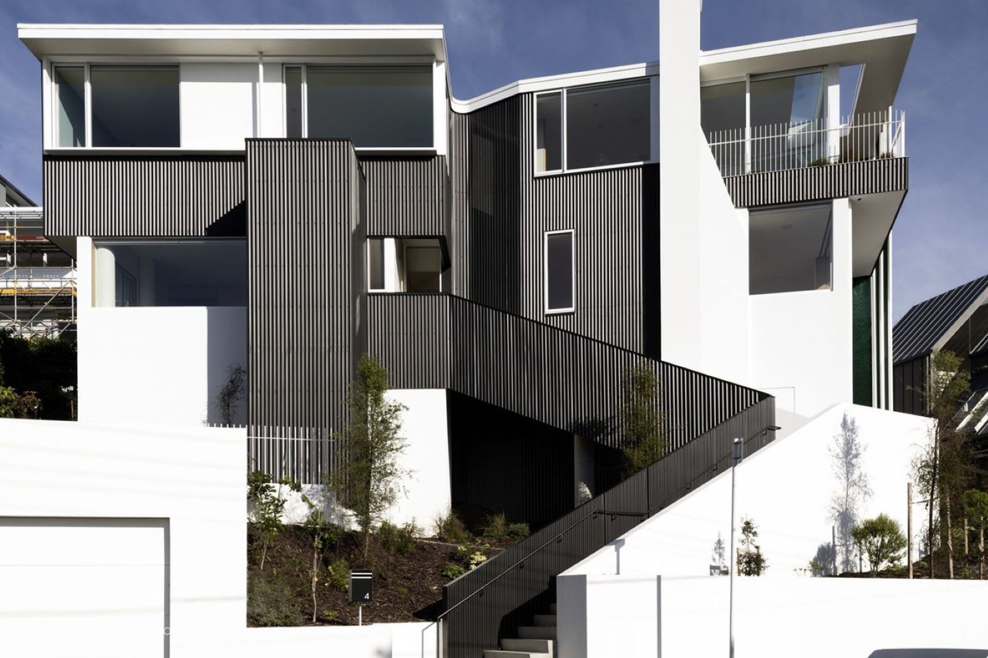 These modern duplex apartments in Wellington are positioned to make the best use of the sun - just one of many passive house principles adopted in the design. Photography: David Straight