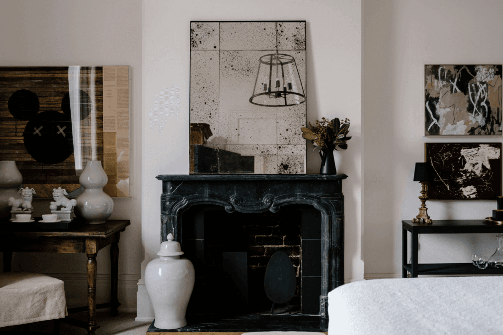 Each room is carefully curated.