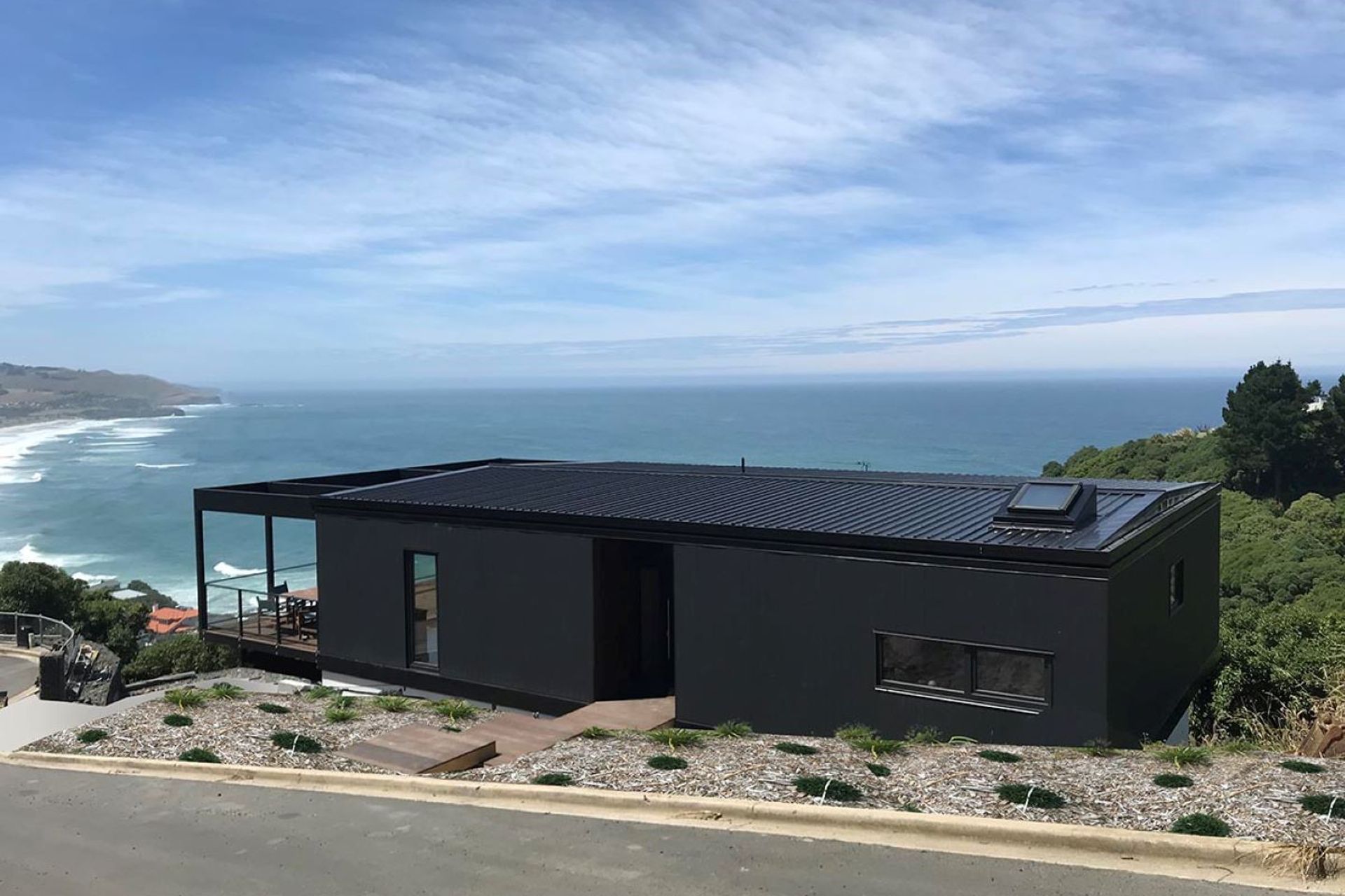 A certified passive house with exquisite views over St Clair Beach in Dunedin.