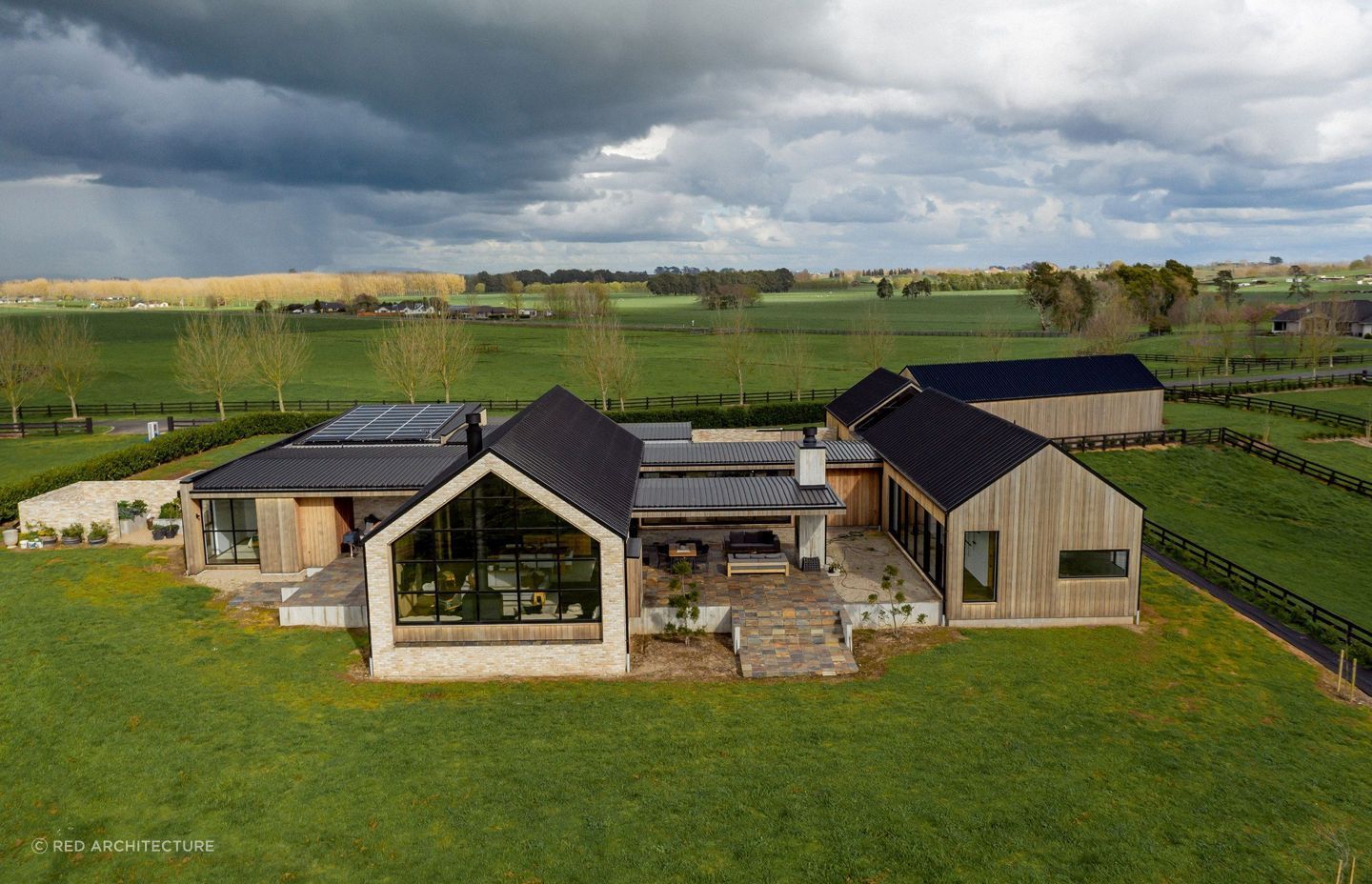 An aerial view of a rural paradise. | Photographer: Nicole Troost &amp; Mark Hamilton.