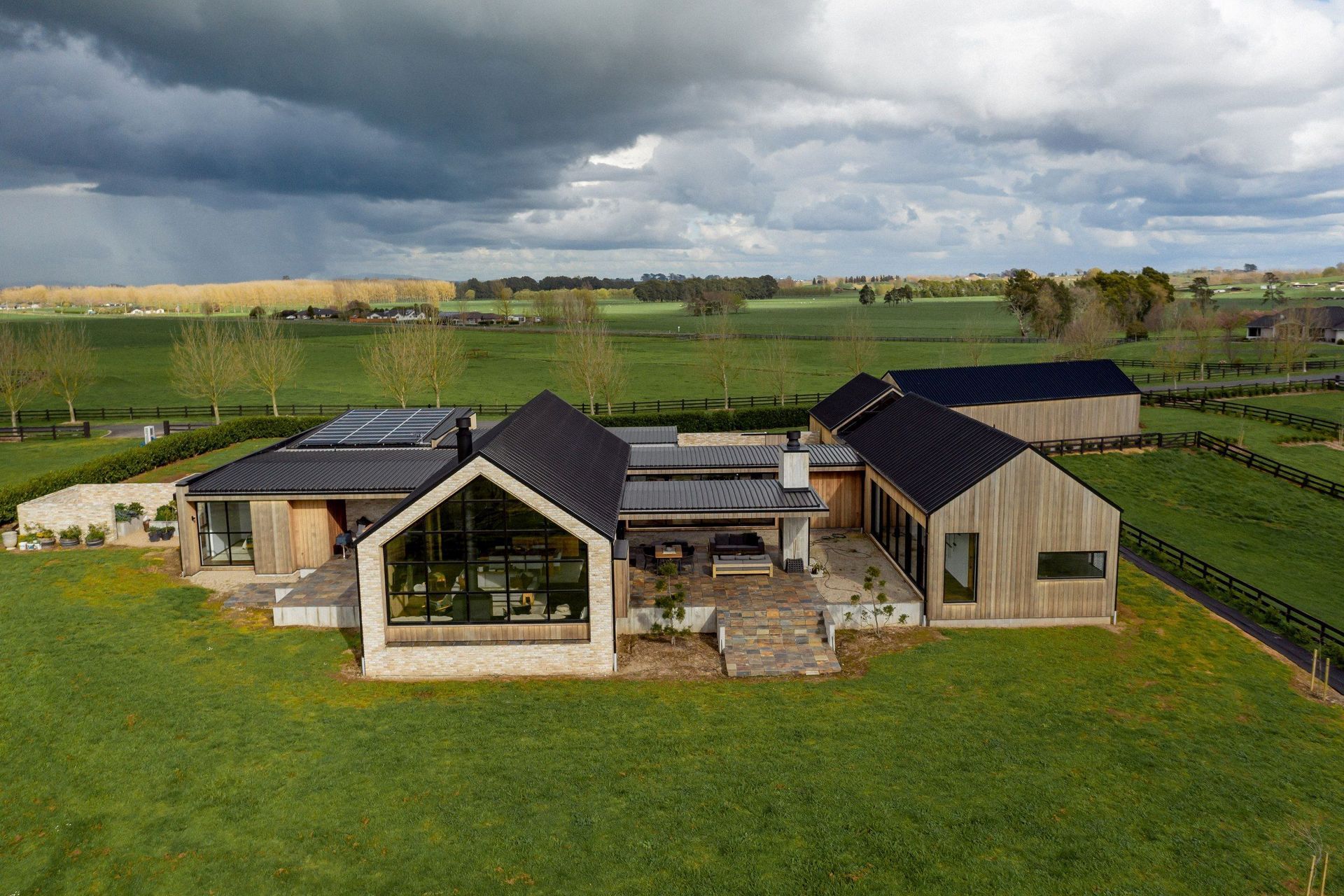 An aerial view of a rural paradise. | Photographer: Nicole Troost & Mark Hamilton.