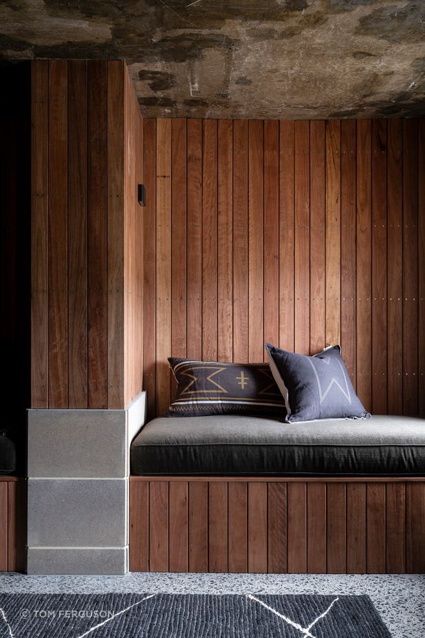 Care has been taken to ensure the grandchildren will also enjoy the space. The bench seats are perfect for them to sit and read, and double as extra beds.