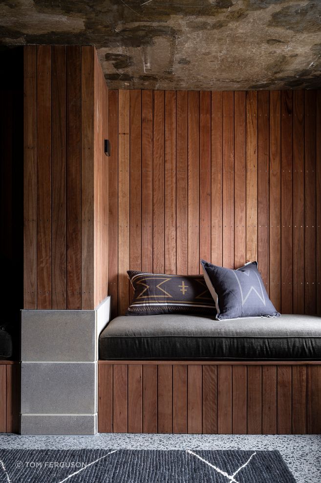 Care has been taken to ensure the grandchildren will also enjoy the space. The bench seats are perfect for them to sit and read, and double as extra beds.