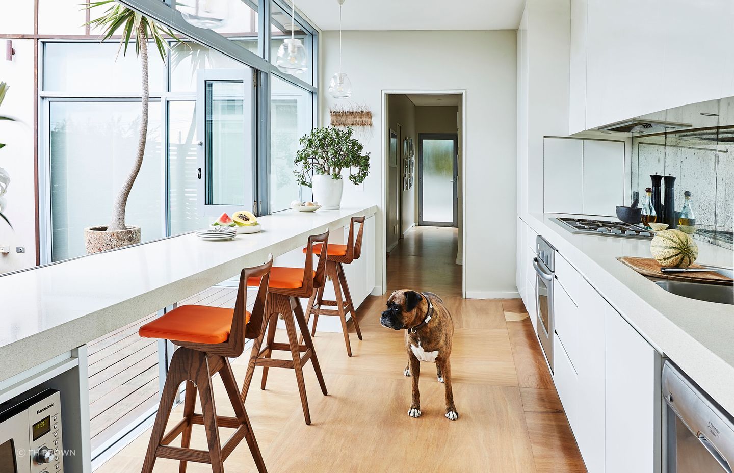 These Danish Bar Stools are the epitome of cool, casual seating that's perfect for any kitchen space