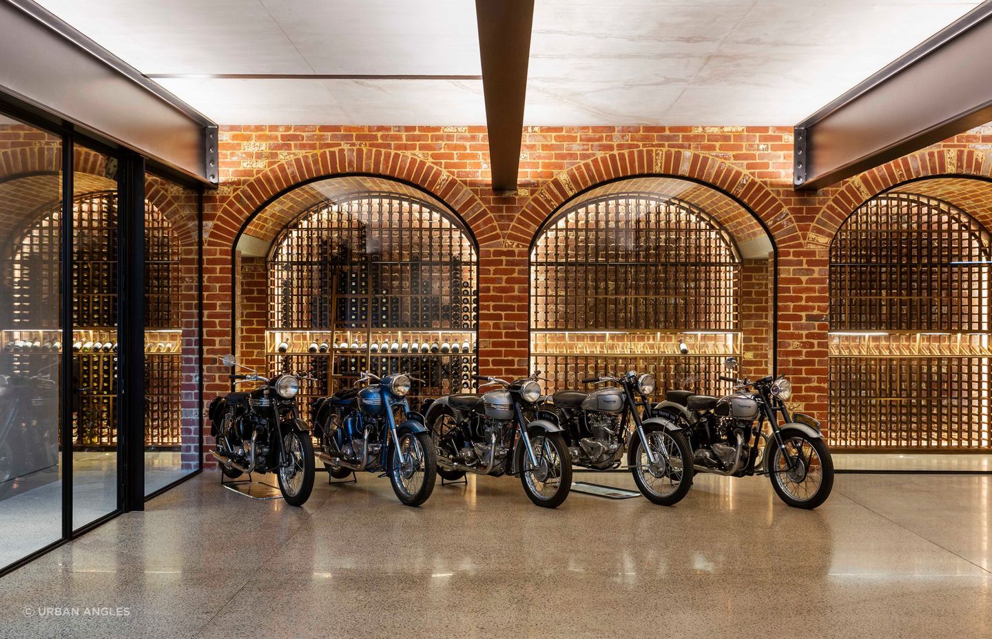 The bricks were salvaged from one of the old racecourses in Melbourne.