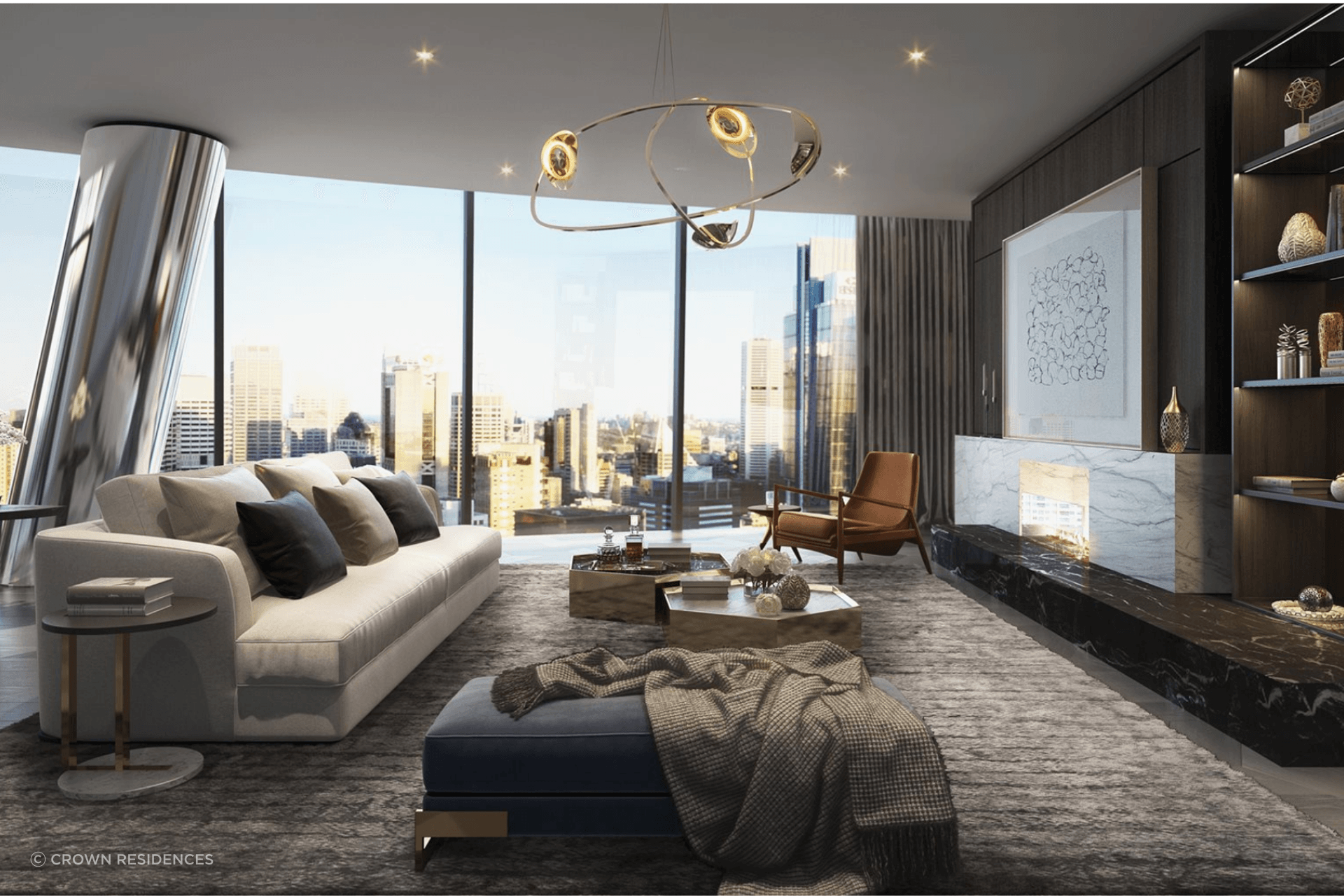 The original semi-automatic fireplace system at Crown Residences was upgraded in all 82 apartments to Decoflame’s BEV technology.