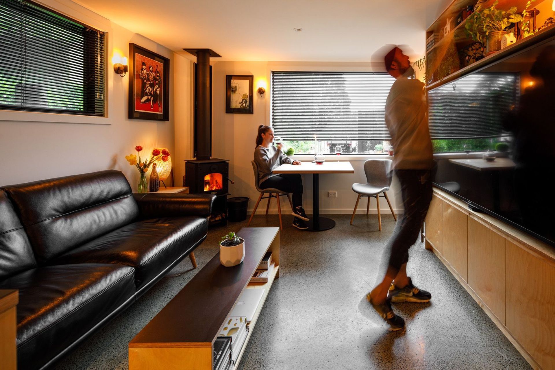 The carefully curated selection of decor and possessions make this a great personal sanctuary