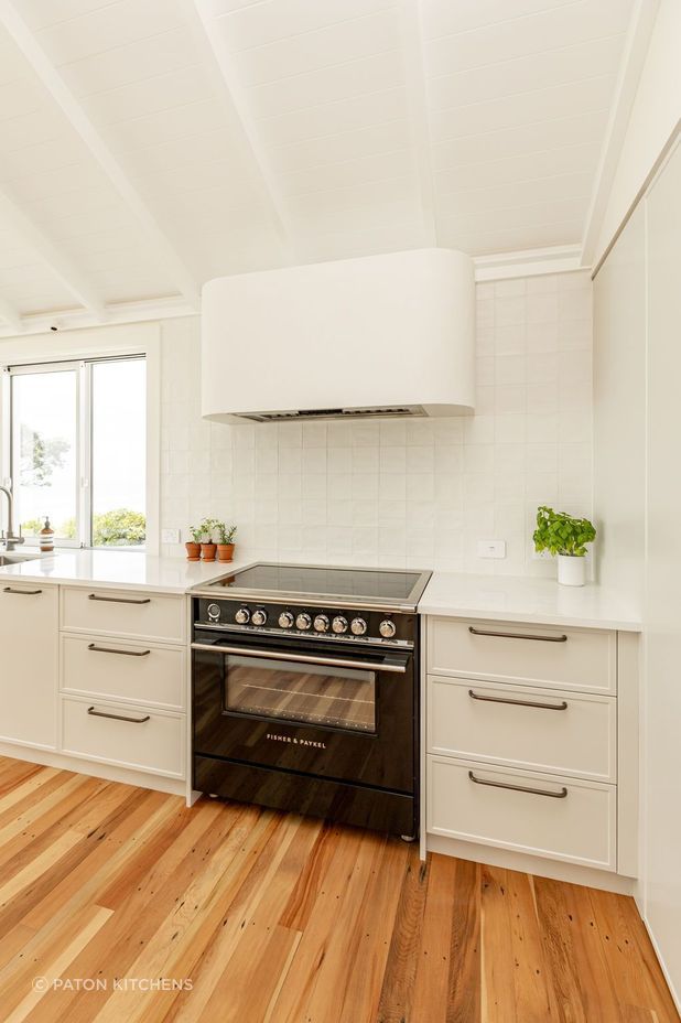 “Functionality is paramount in this bespoke kitchen - integrated Fisher & Paykel appliances ensure that every culinary need is met with ease, while the sleek, modern lines of the appliances complement the kitchen’s overall aesthetic.”