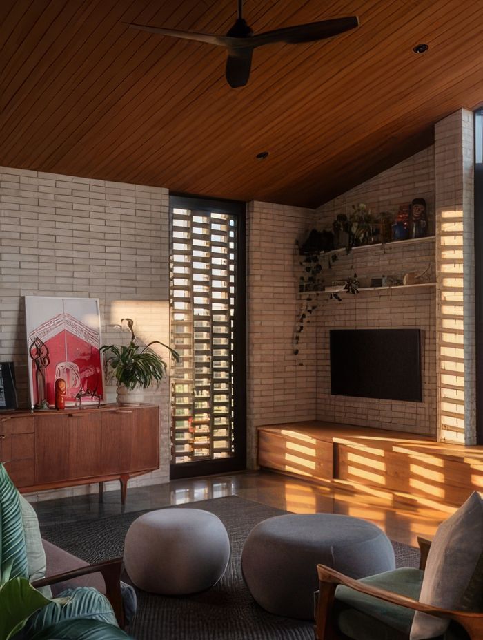 Felicity’s design references mid-century elements with a modern sensibility, creating spaces that feel timeless and classic.